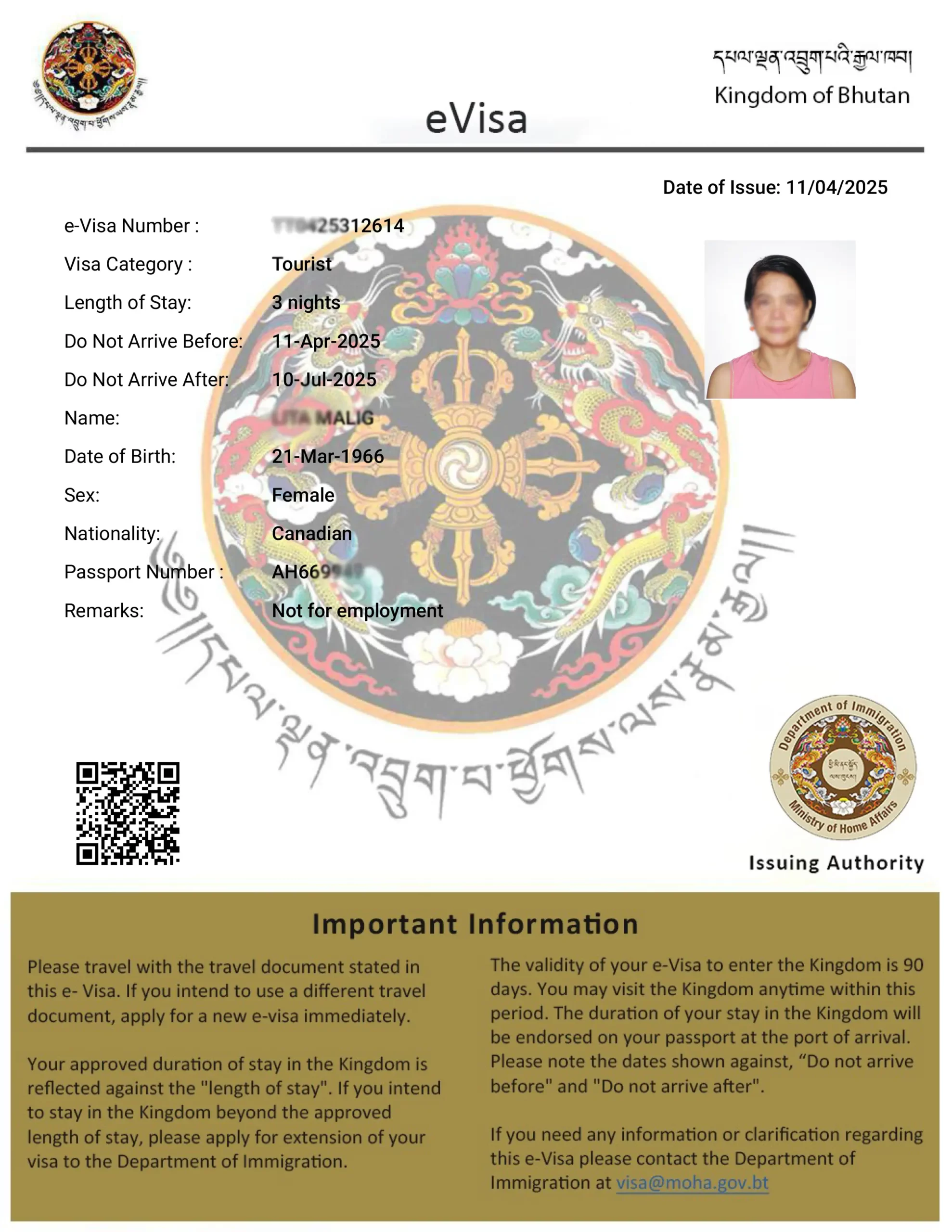 Bhutan Visa