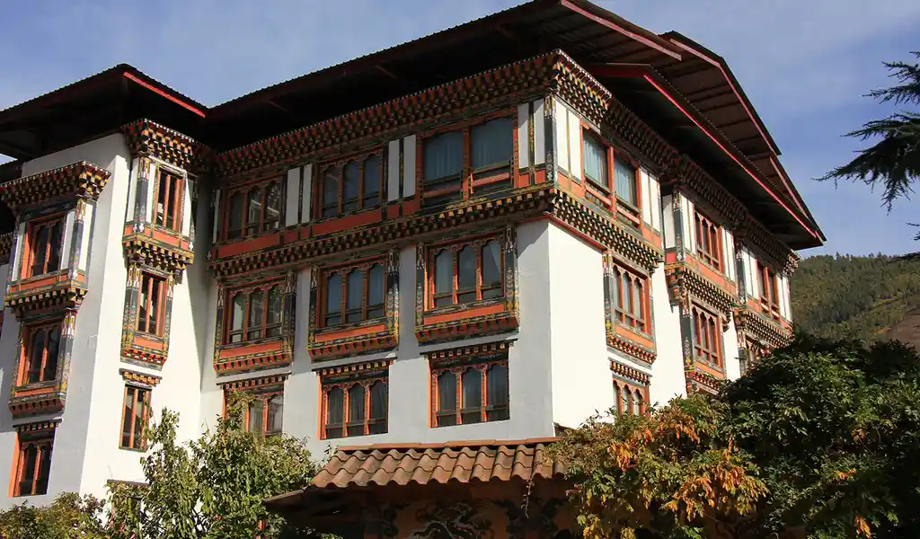 The Folk Heritage Museum in Thimphu, a 19th-century traditional farmhouse that is a staple of a Thimphu travel guide.