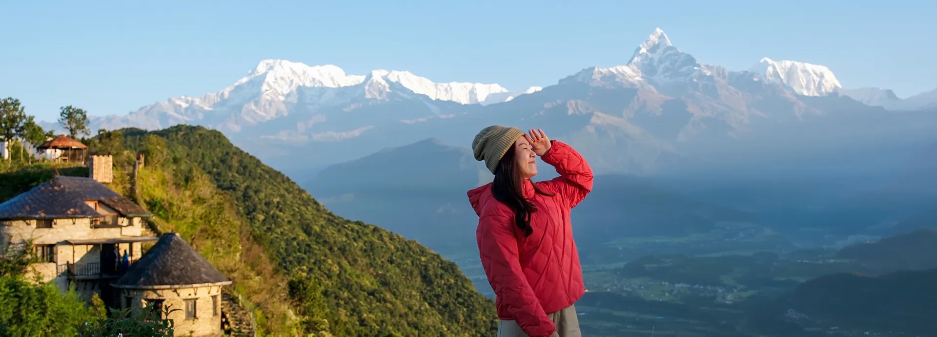 Travelers in Sarangkot