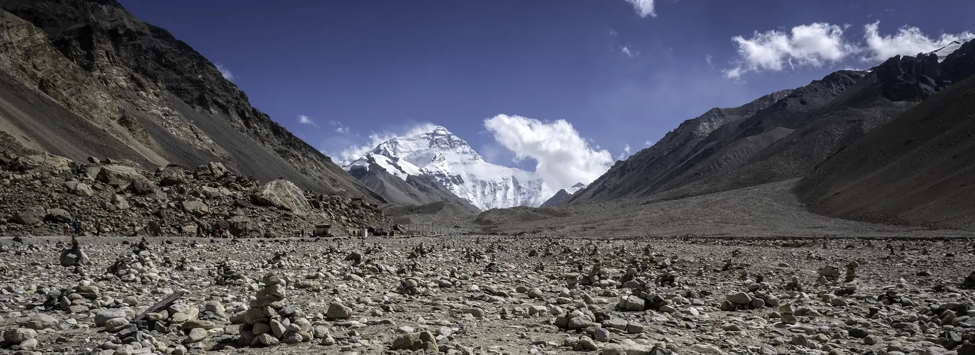 Mount Everest north face landscape in Tibet where travelers often experience altitude sickness due to extreme elevation.