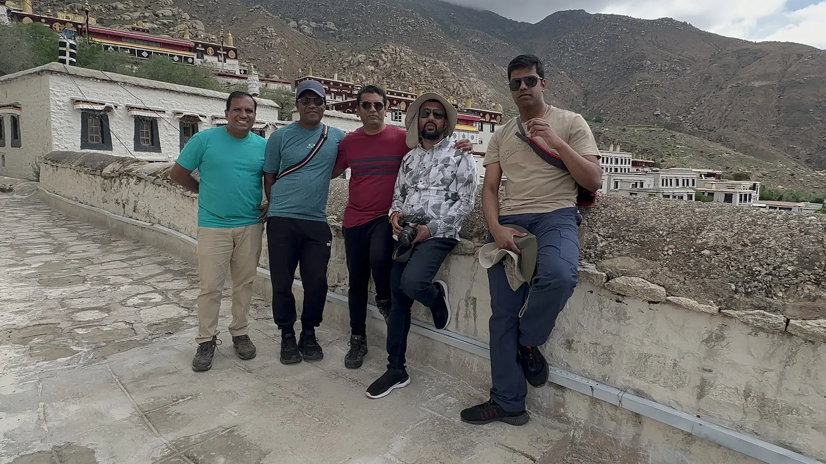 Indian Tourist in Drepung Monastery