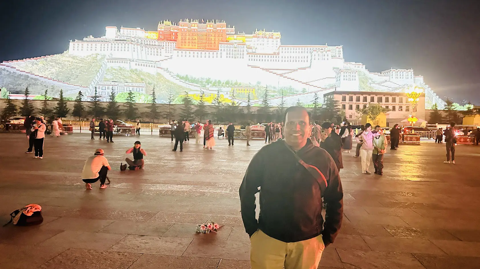 Indian Tourist infront of Potala Palace